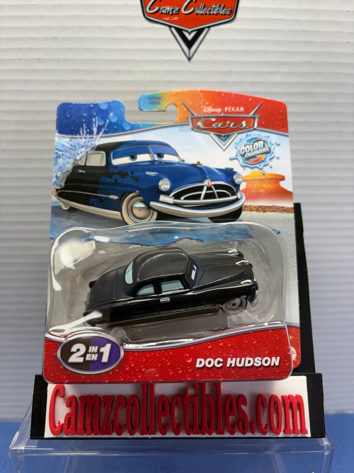 Disney Pixar Cars Doc Hudson Color Changers 2 in 1 carded diecast