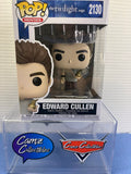 Funko Pop Movies The Twilight Saga Edward Cullen number 2130 vinyl figure holding a gold-colored object in its blue and white window box