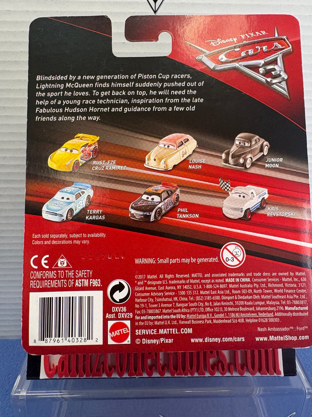 River Scott #34 Disney Pixar Cars 3 back