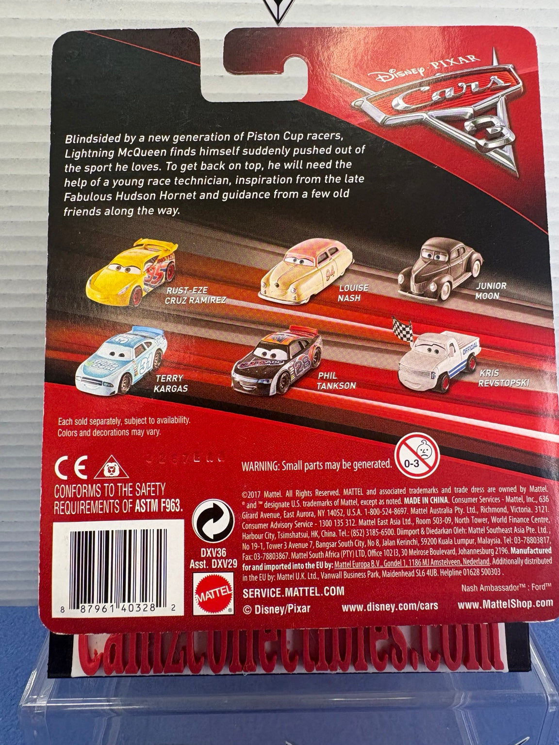 River Scott #34 Disney Pixar Cars 3 back