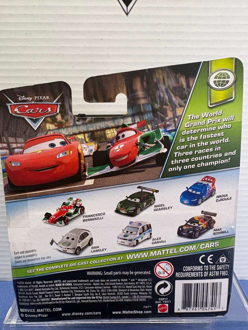 WGP Lightning McQueen back card